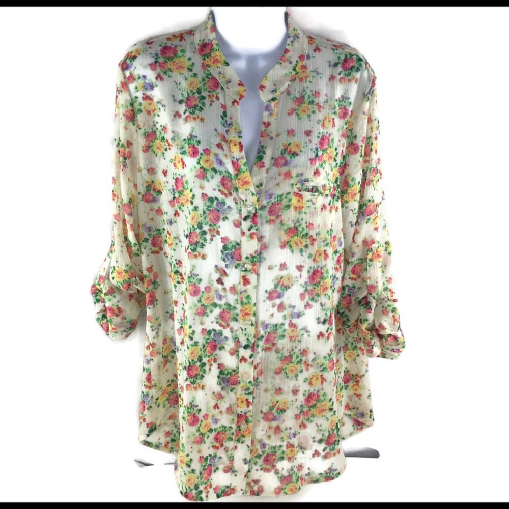 Kut from the Kloth Sheer Jasmine Floral Top